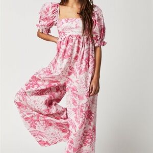 Selkie The Babydoll Toile Hamptons Jumpsuit xs